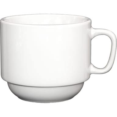 Int'l Tableware DO-23 Dover European White 7 ounce Cup