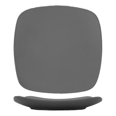 Int'l Tableware QP-6-MG Quad Matte Grey 6" Square Plate