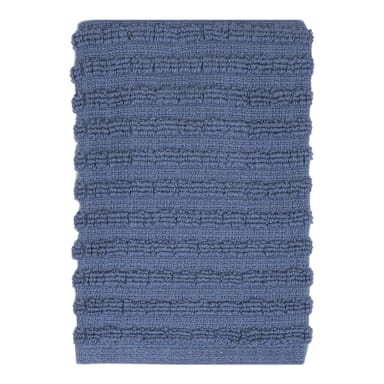 Ritz 22924 Federal Blue Solid Terry 12" x 13.75" Dish Cloth