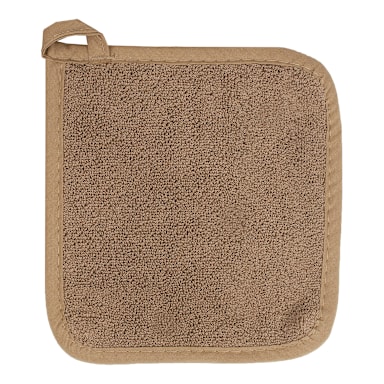Ritz 30061 Mocha Terry 8.25 x 8.5" Solid Pot Holder