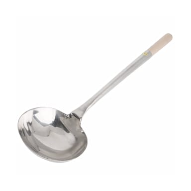 Korin TK-638-008 14" Wok Ladle w/ Removeable Wood Handle