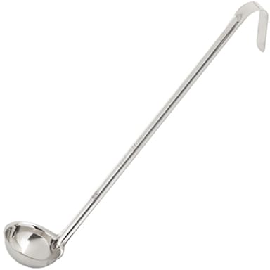 TableCraft 47015 S/S One-Piece 10.25" 1/2 ounce Ladle