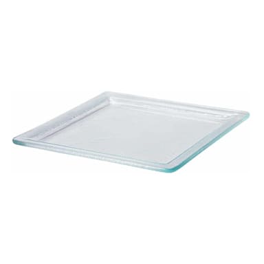Rosseto GLS060CC* Clear Aroma 9" x 9" Square Platter w/ Rim