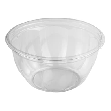 World Centric SB-CS-16 Clear Plastic 16 ounce Salad Bowl