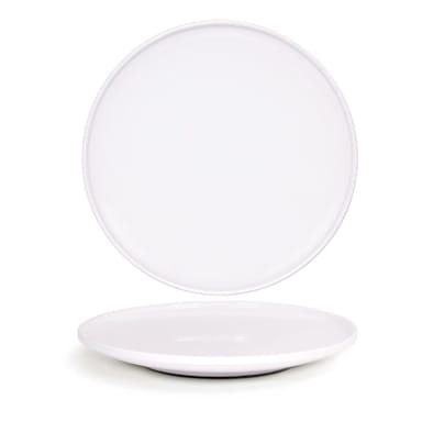 FOH DDP094WHP21 Bevel™ White 11" Porcelain Plate - 4 / CS