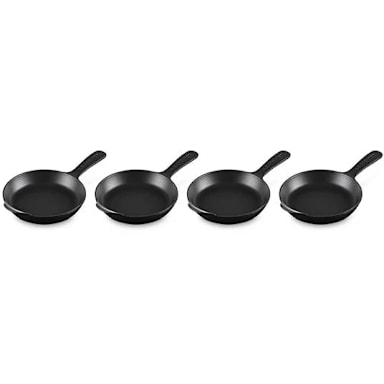Le Creuset ST01048000000001 Gourmand Matte Blk Cast Iron 16 oz Skillet - 4 / ST