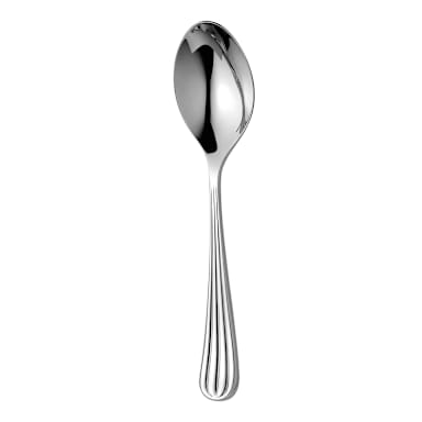 Steelite 6005SX002 Palm 18/10 S/S 7.6 in. Oval Bowl Soup Spoon - Dozen