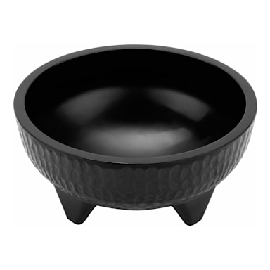 G.E.T. MOJ-802-BK Black Melamine 10 ounce Molcajete Bowl - Dozen