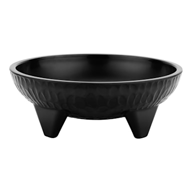 G.E.T. MOJ-803-BK Black Melamine 26 ounce Molcajete Bowl - Dozen