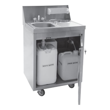 Eagle Foodservice PHS-S-H 115V S/S 26 x 24 x 44" Portable Sink