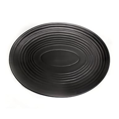 Vertex China E-13-O Elements Onyx 11.5 in. Oval Coupe Platter - Dozen