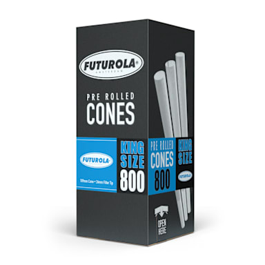 Futurola F02/K120/26-CWN-X1 White 109/26 Pre-Rolled Cone - 3402 / CS