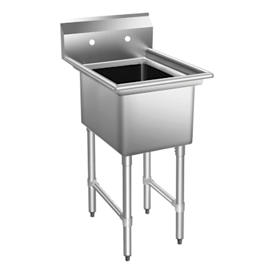 16G 304 16 x 20 x 14 1-Compartment Sink Kit with Legs