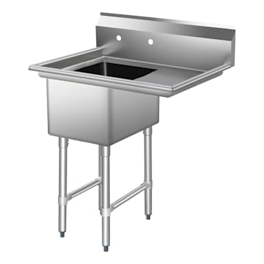 R18 304 16 x 20 x 14 1-Compartment Sink Kit with Legs