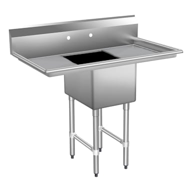16G Lr18 16 x 20 x 14 1-Compartment Sink Kit with Legs