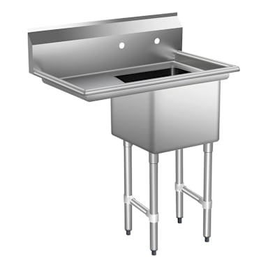 304 L18 18 x 18 x 14 1-Compartment Sink Kit with Legs