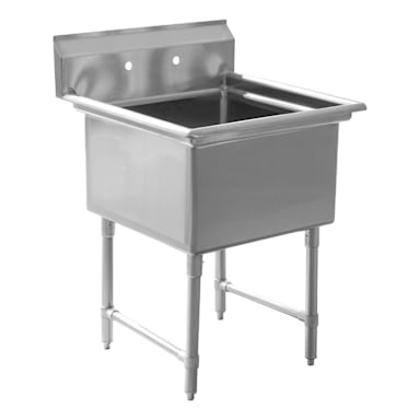 16G 304 24 x 24 x 14 1-Compartment Sink Kit with Legs