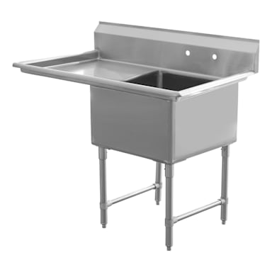 16G L24 24 x 24 x 14 1-Compartment Sink Kit with Legs