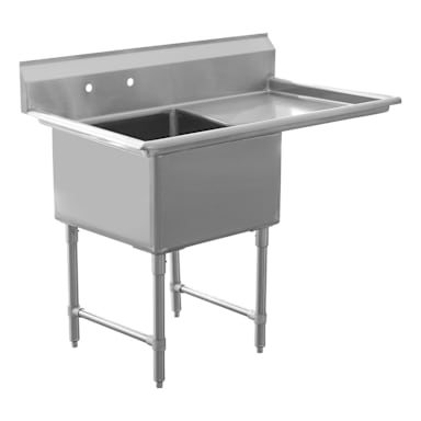 16G R24 24 x 24 x 14 1-Compartment Sink Kit with Legs