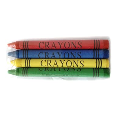 Darling Foodservice Cello Wrapped 4-Pack Crayons