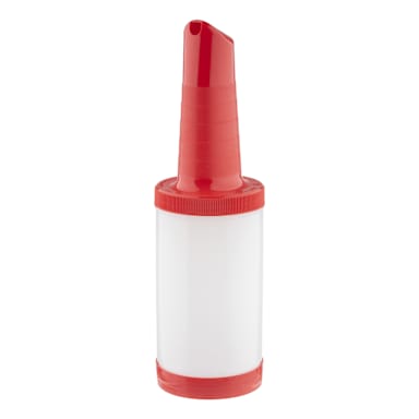 TableCraft 10907 Red 1 Quart PourMasterĀ® Container