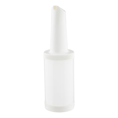 TableCraft 10908 White 1 Quart PourMasterĀ® Container
