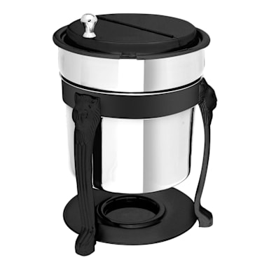Eastern Tabletop 3107LHMB Xylo Black Finish 7 quart Marmite Chafer