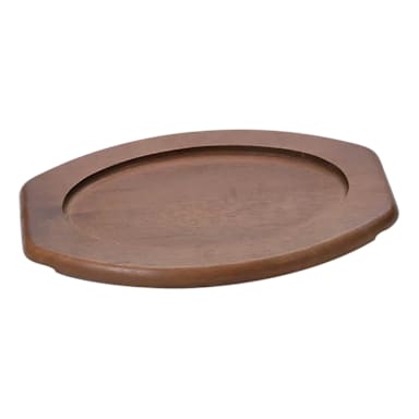 Browne Foodservice 5811061 Hardwood Oval Underliner Steak Platter