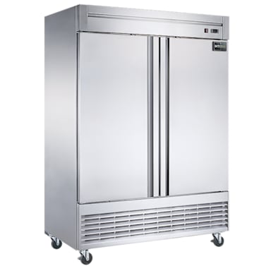 Bolder Bottom Mount 2-Door 42Cf 55" Reach-In Freezer
