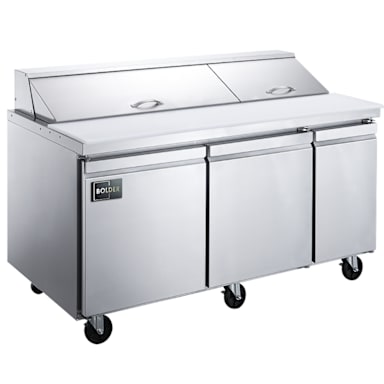 Bolder 3-Door 72" Refrigerated Sandwich Prep Table