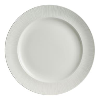 Folio 4422RF005 Lucia White Banquet Rim 8" Plate