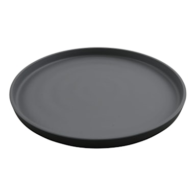 G.E.T. RP-11-GRM/BKM Roca Black/Grey 11" Dinner Plate - Dozen