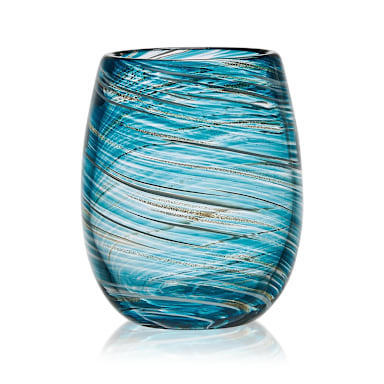 Mikasa 5308419 Blue Breeze 16 ounce Stemless Wine Glass