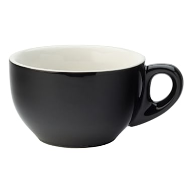 Steelite UCT8090 Utopia Black 10 ounce Latte Cup