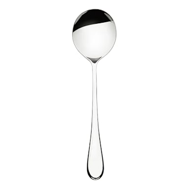 Browne Foodservice 501417 Lumino Hvy Wt 6.89 in Bouillon Spoon - Dozen