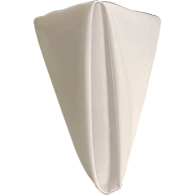 Darling Foodservice White Spun Polyester 20 x 20" Napkin - Dozen