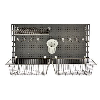 Cambro EWS36PREP110 Black 18 x 36 x 30.25 in Prep Station Elevation Shelving Kit