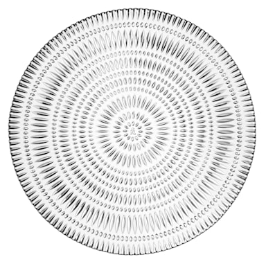 Nachtmann N106161 Ethno 12-5/8" Glass Charger Plate - 8 / CS