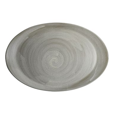 Steelite 6219RT022 Carnaby Dove 12 x 8" Oval Platter