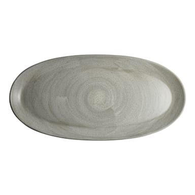 Steelite 6219RT023 Carnaby Dove 11 x 5.5" Oval Platter