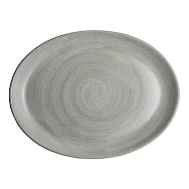 Steelite 6219RT024 Carnaby Dove 8" x 6" Oval Plate