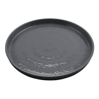 G.E.T. RP-9-GRS/BKM Matte Gray/Black 9" Melamine Plate