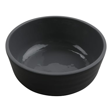 G.E.T. RB-15-GRS/BKM Matte Gray/Black 15 ounce Melamine Bowl