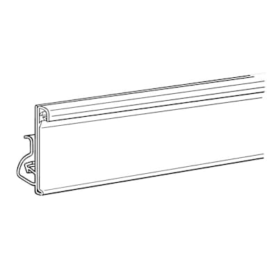 Darling Foodservice Clear 36" Clip On Data Strip Holder