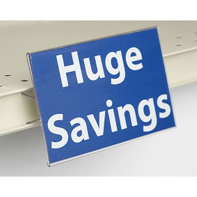 Darling Foodservice Clear 3-1/2 x 5-1/2" Sign Holder