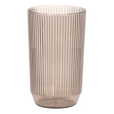 FOH ADO014GYT23 Gatsby Smoke 14 ounce Plastic Rocks Glass