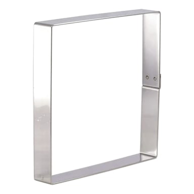 Matfer Bourgeat 371110 S/S Bottomless 13 x 13 x 1" Cake Frame