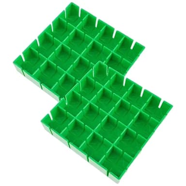Darling Foodservice 2 Pc Green Polypropylene Tomato Cutter Tray