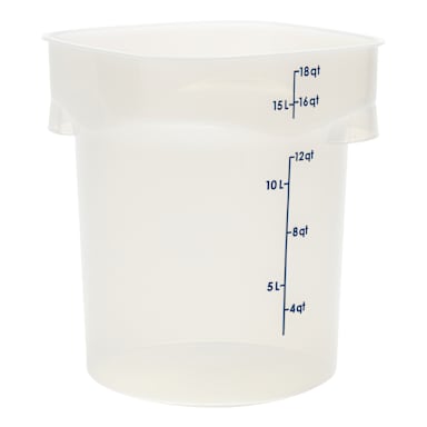 Cambro 18RFSPROPP190 CamRounds™ Translucent 18 quart Container