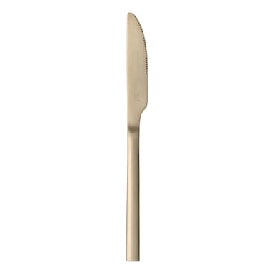 Libbey - Formerly World Tableware 763 5501 Elexa Gld Satin Or 9 in Dinner Knife